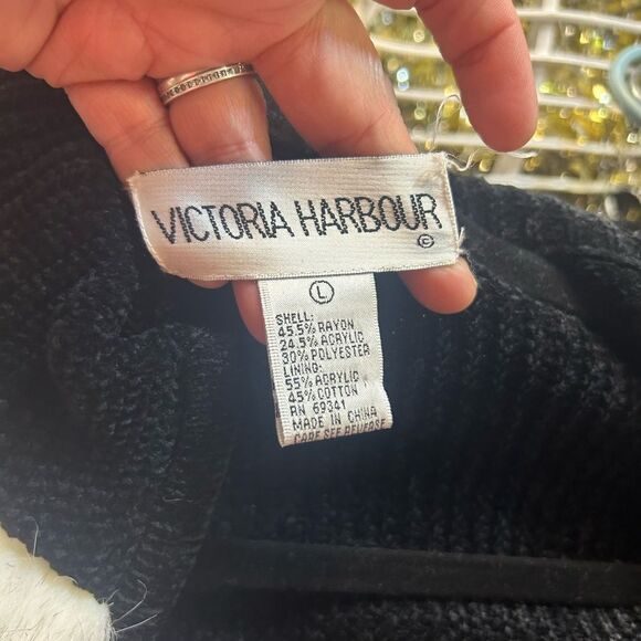 Victoria Harbour Ladies LD off white fuzzy /back jacket - Picture 4 of 7